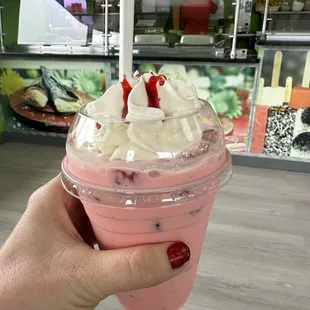Fresas con crema