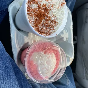Shaved ice - slushy, elote