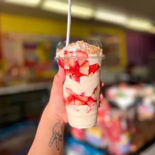 Fresas con crema