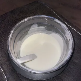 a bowl of cream