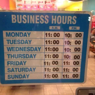 Business hours