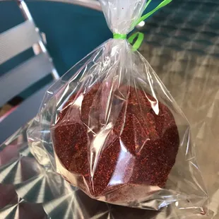 Apple cover with a delicious chili spicy!!