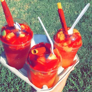 Went in for 1 and had to walk out with 1 for everybody! These Mangonadias are the best and in walking distance. Great bang for your buck!