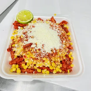 Hot Cheeto Esquite Corn