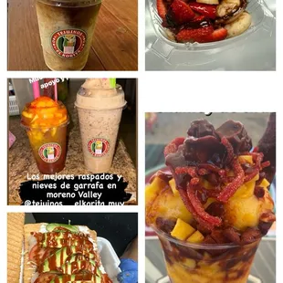 Nieves y raspados naturales