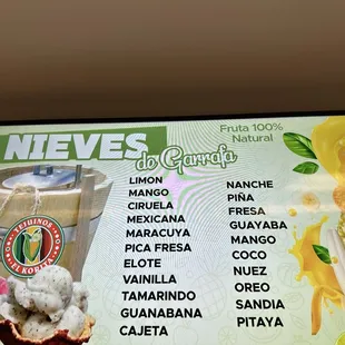 Nieves de garrafa