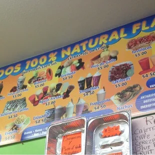 If you guys like some Mexican treats you've got to try this place,the fruit is so fresh and the place is super clean.