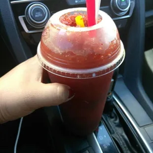 $5 Chamarindo- Limon, chamoy and tamarindo, comes with Mexican candy inside
