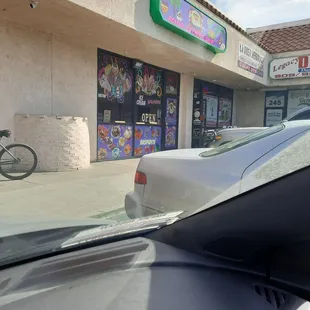 I couldn't get a good picture but this is the outside