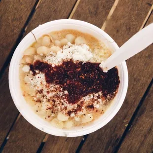 Elote in a cup