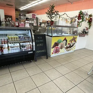 Ice cream and drink section