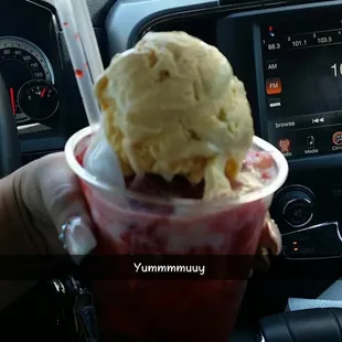 Raspado con nieve