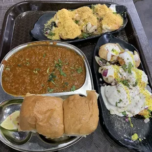 Pav Bhaji, Dahi Puri, Sev Dahi Puri
