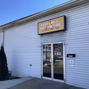 Outside of restaurant