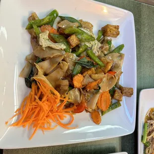 Pad Kee Mao with tofu