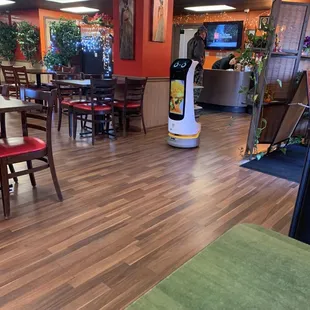 Inside with the robot