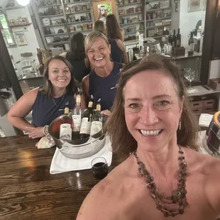 Jenny and April serving up some fun!