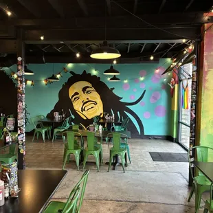 Inside the restaurant