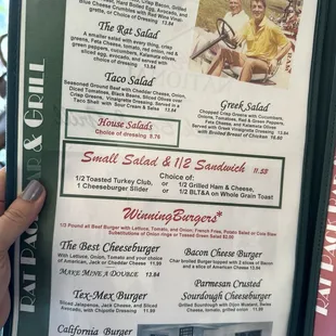 Lunch menu