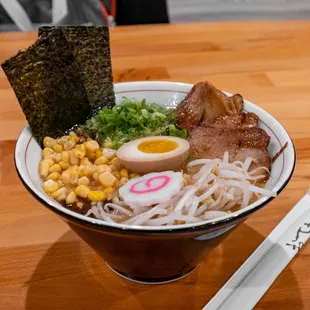a bowl of ramen