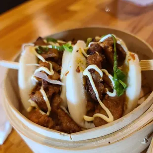 Spicy pork buns
