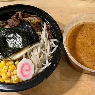Bibimpap ramen to go