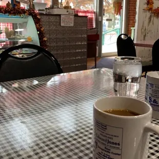 Hot and Fresh Ground coffee