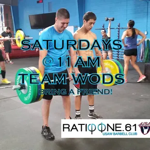 Team wods on saturdays