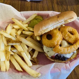 Delicious western burger