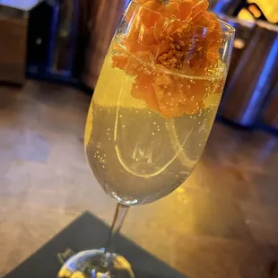 French 75 w/ St. Germain made by Ryan - the BEST bartender!