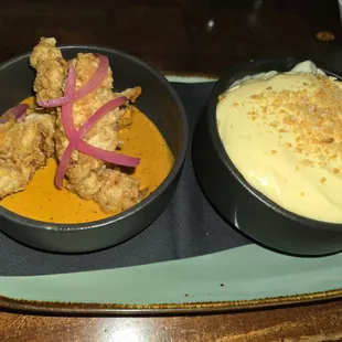 Chicken fried lobster &amp; crab mac