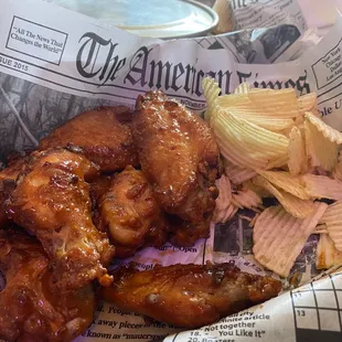 Bourbon wings