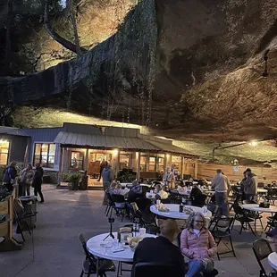 Saloon front where the kitchen and bathrooms are located.