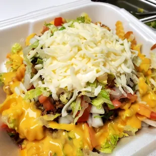 Carne Asada Fries with Lettuce