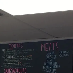 The menu board. Easier to read in person.