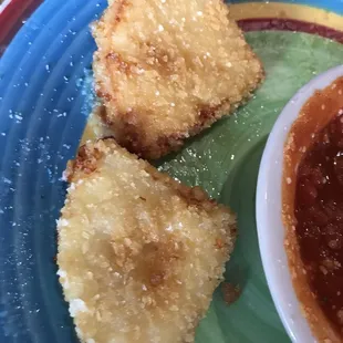 Fried Cheese Triangles
