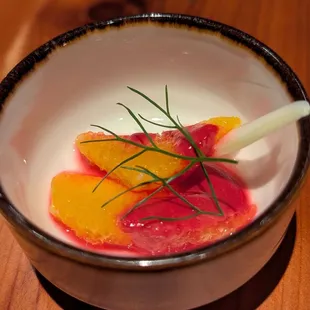 First complimentary dish