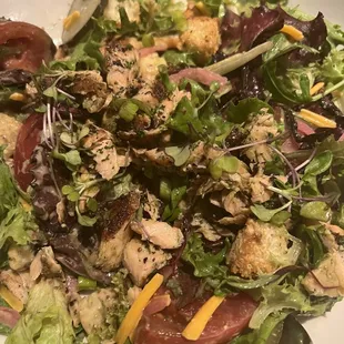 Field of Greens with grilled salmon- FANTASTIC!