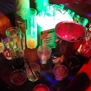 Halloween bottle service.