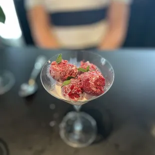 Raspberry sorbet