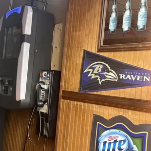 TouchTunes jukebox and a PAYPHONE