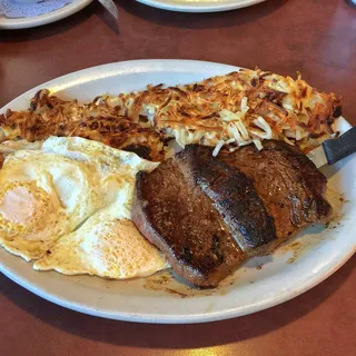 Top Sirloin Steak & Eggs