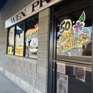 the front of a restaurant