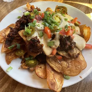 Loaded pulled pork chips