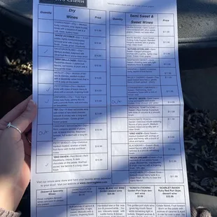 Menu as of Nov 2021