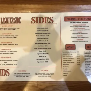 Ravens Grille Brunch and Breakfast Menu (weekends)