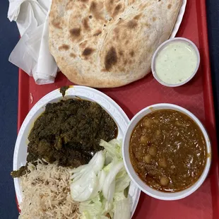 Lamb with spices - palak gosht