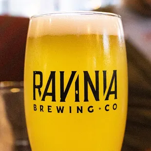 a glass of beer