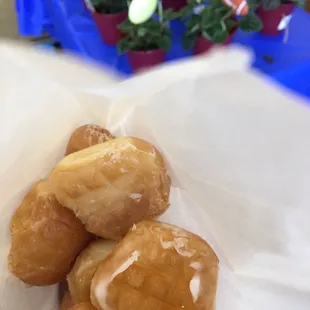 Donut holes. A fast fix. $1.50/dozen