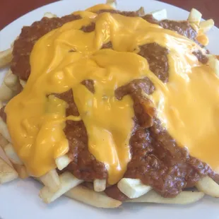 Chili Cheese Fries. Delicious. $3 and plenty to share.